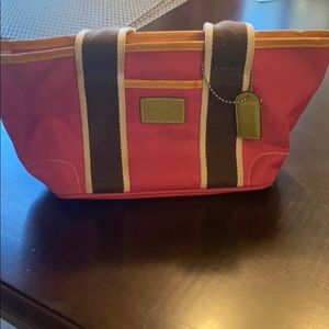 Pink small coach purse